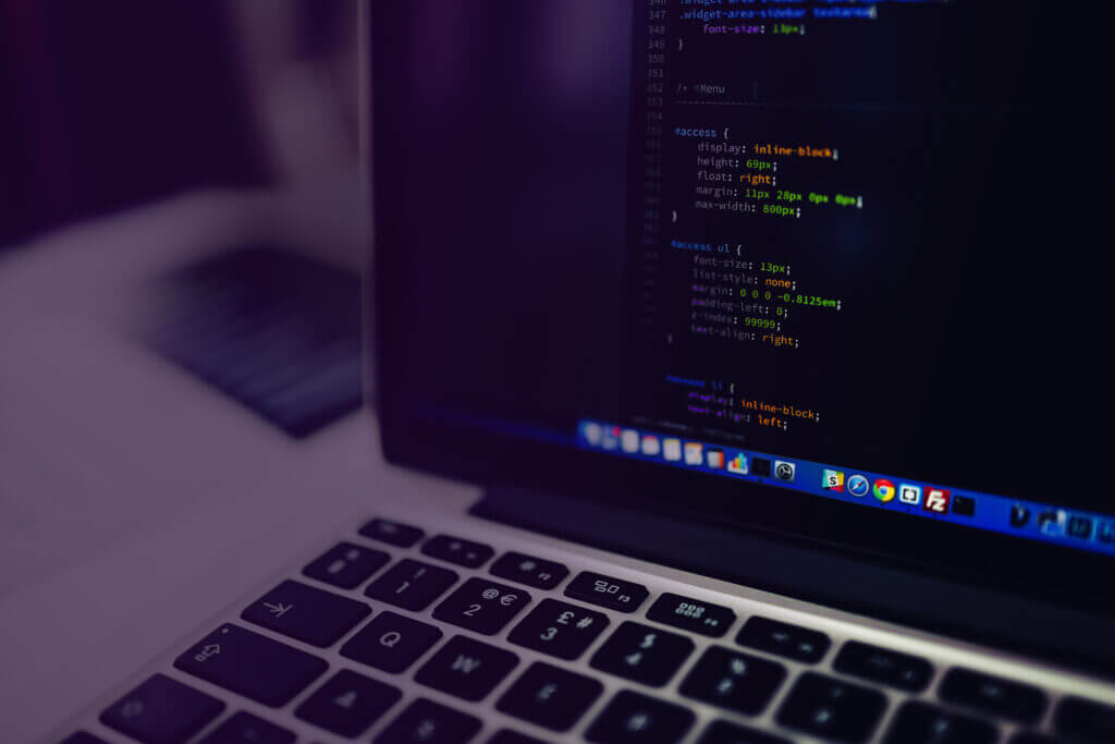 code on computer