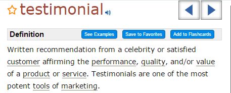 Definition-of-Testimonial