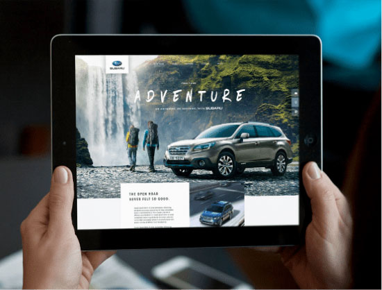Subaru iPad Mockup