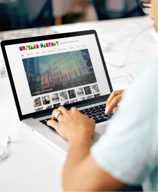 Custard Factory Macbook Mockup