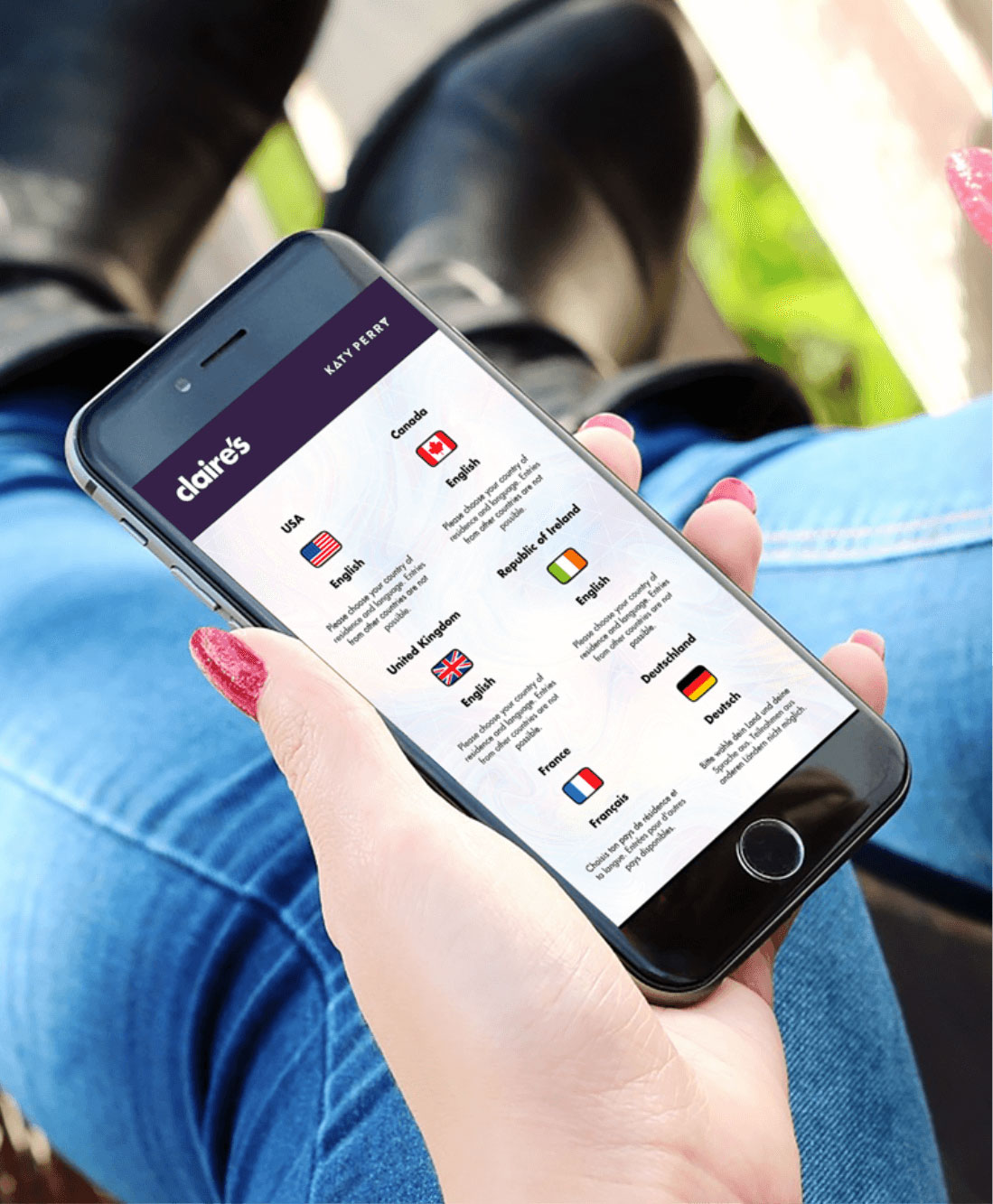 Claire's iPhone Mockup
