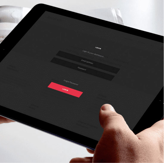Ascendx Website iPad Mockup