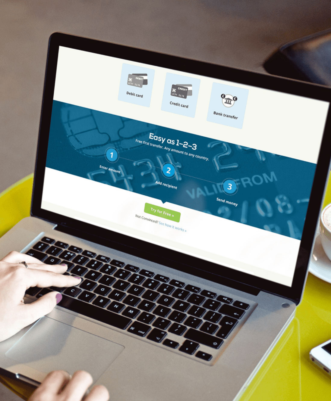 World Remit Mac Mockup