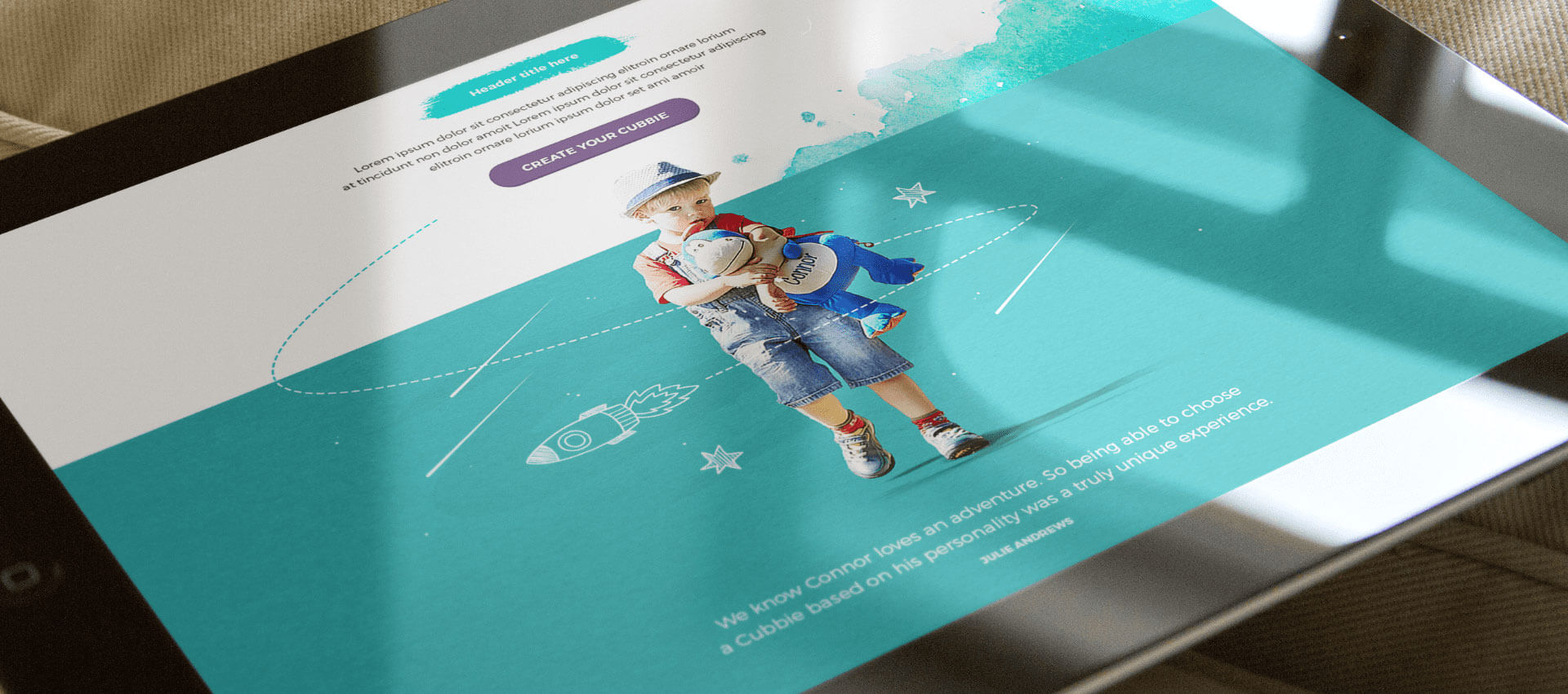 Cubbies iPad Mockup