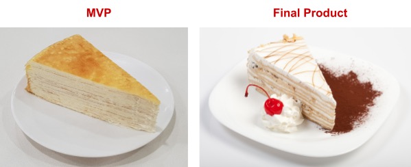 Cake comparison: MVP vs Final Product