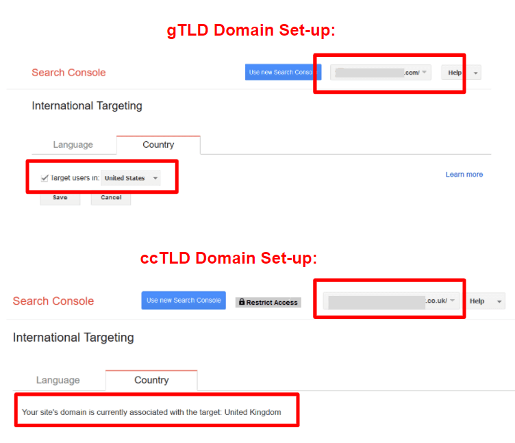 gtld domain set-up