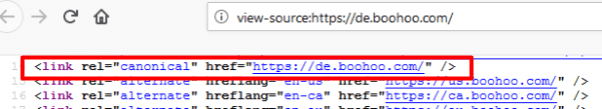 hreflang canonical example boohoo