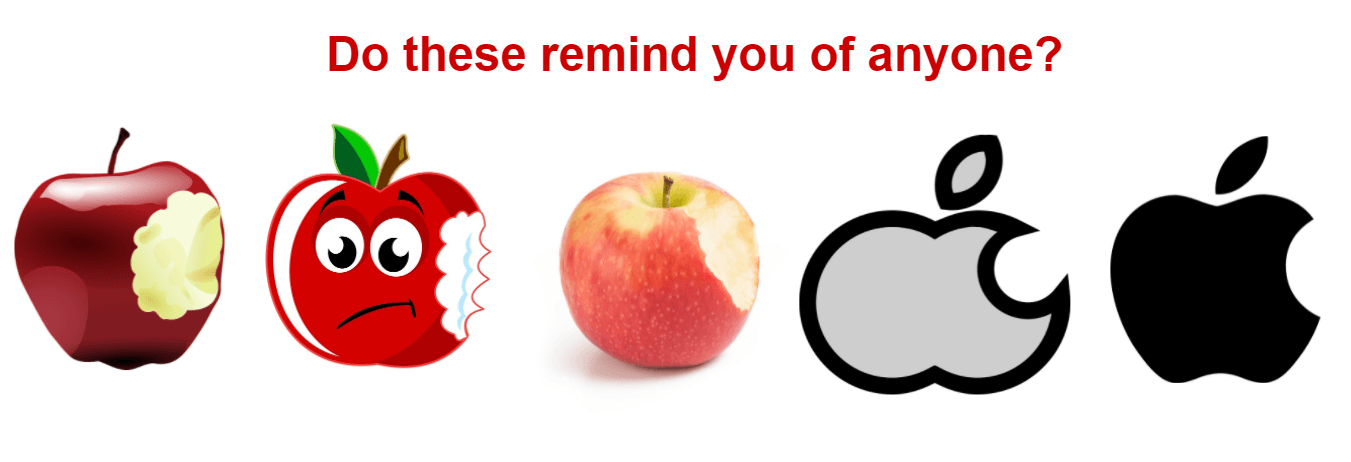 Apple logo branding example